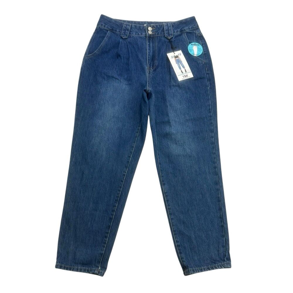 YMI Jeans Womens 11 / 30 Blue Denim Balloon Fit Dream Collection High Rise NWT